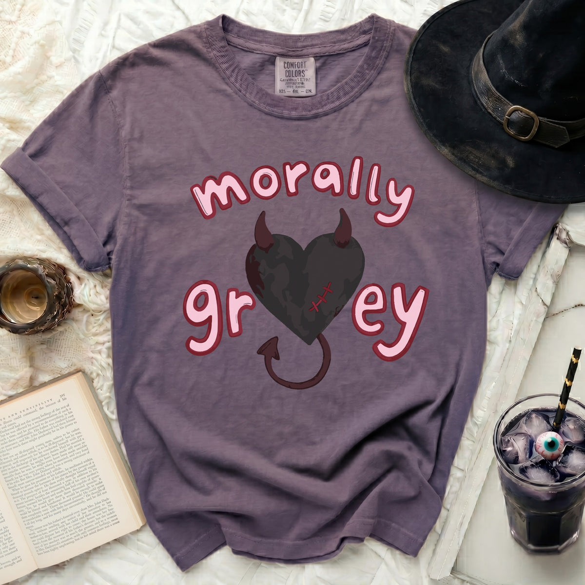 Morally Grey Devil Heart Tee