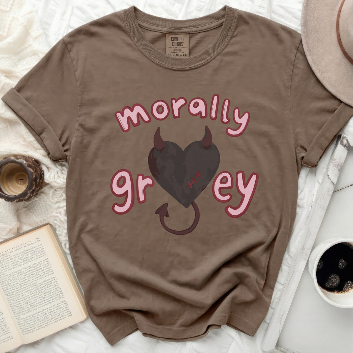 Morally Grey Devil Heart Tee