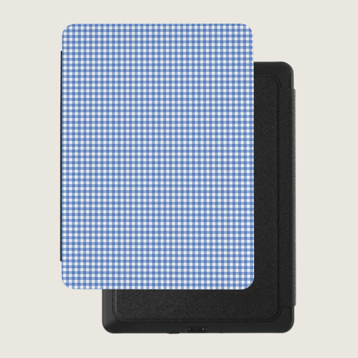 Blue Gingham Kindle Case