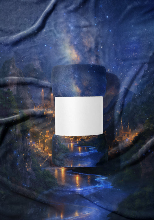Velaris at Night ACOTAR Velveteen Plush Blanket