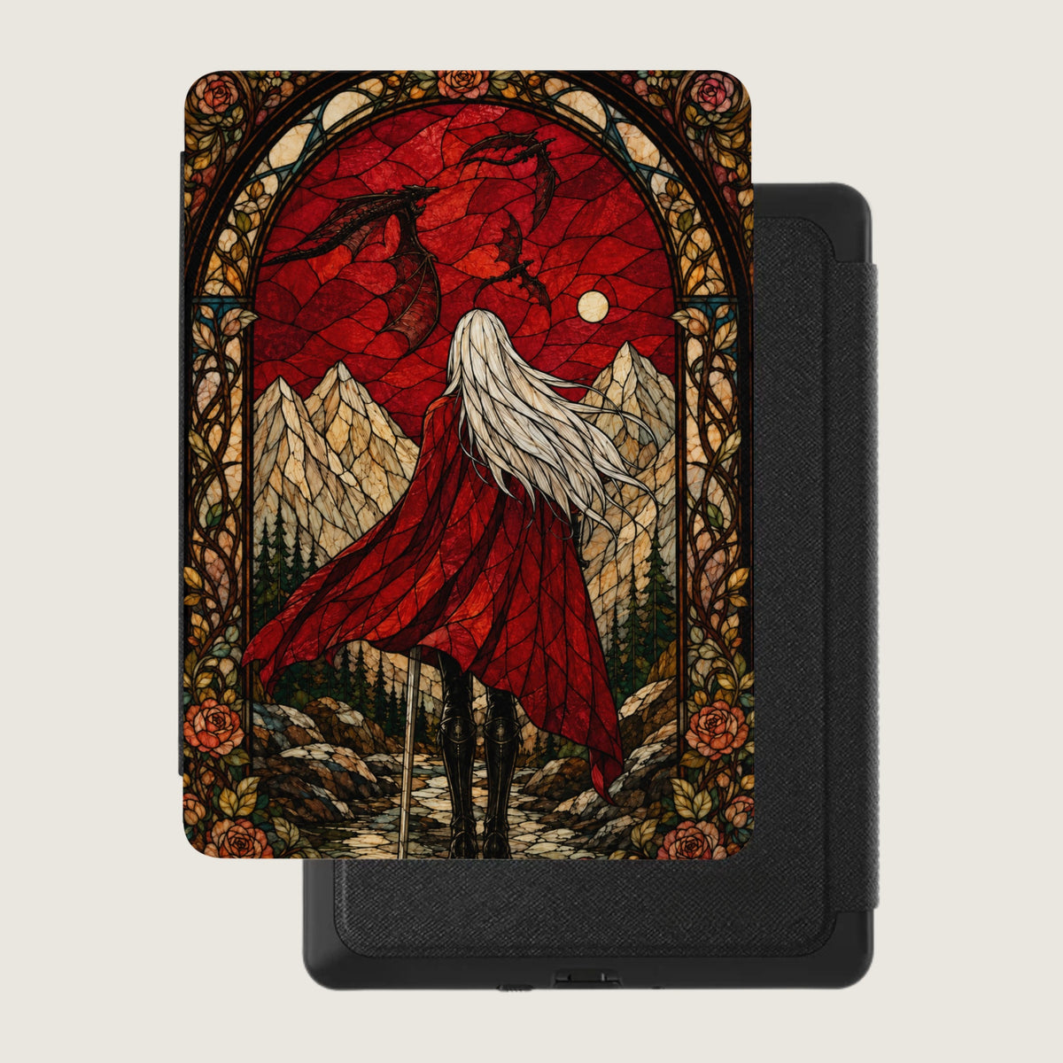 Manon Stained Glass Kindle Case