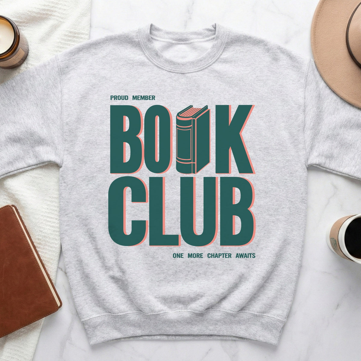 Book Club Vintage Book Print Sweatshirt