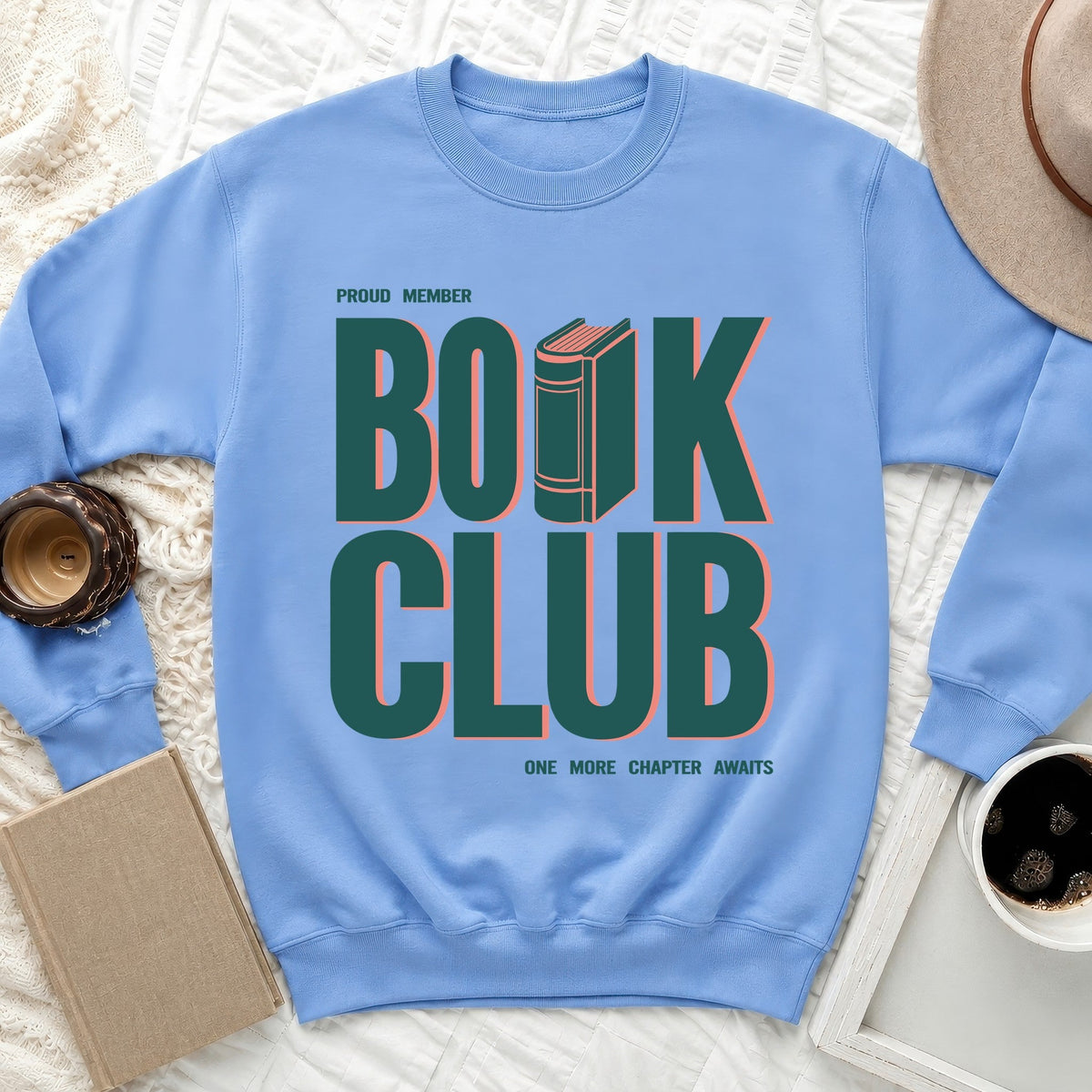 Book Club Vintage Book Print Sweatshirt