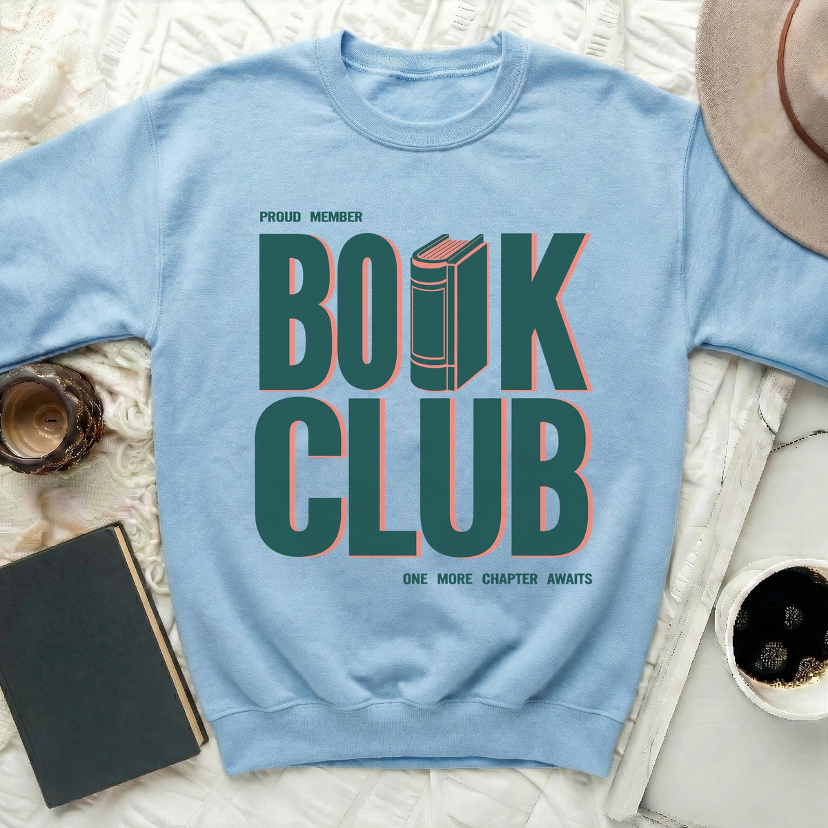 Book Club Vintage Book Print Sweatshirt