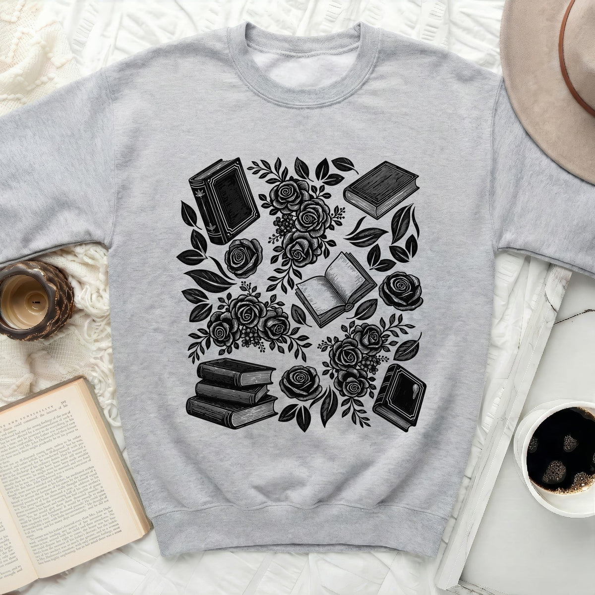 Bookish Rose Sweatshirt