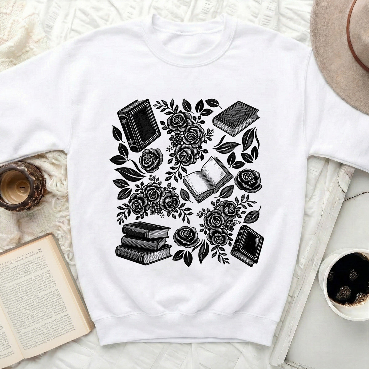 Bookish Rose Sweatshirt