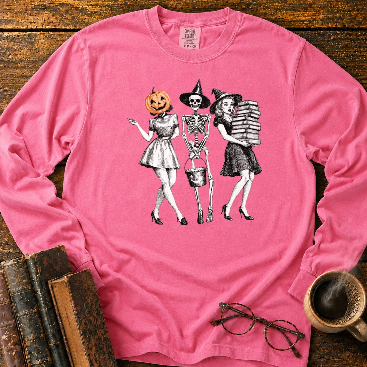 Bookish Witch Trio LS T-Shirt in Blossom – BooksThreads