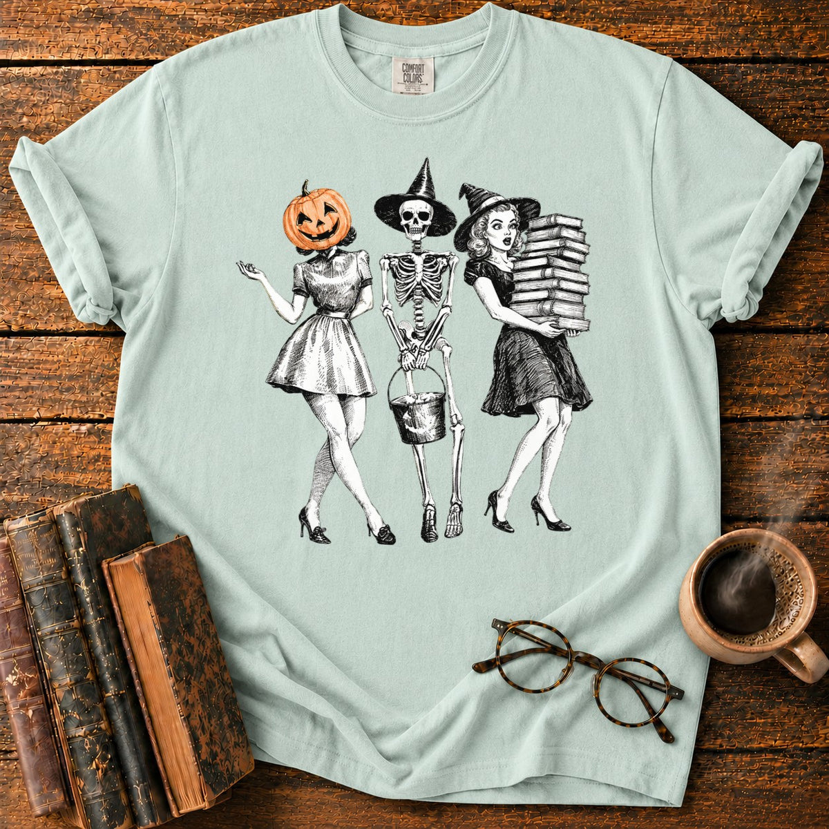 Bookish Witch Trio T-Shirt in Bay – BooksThreads