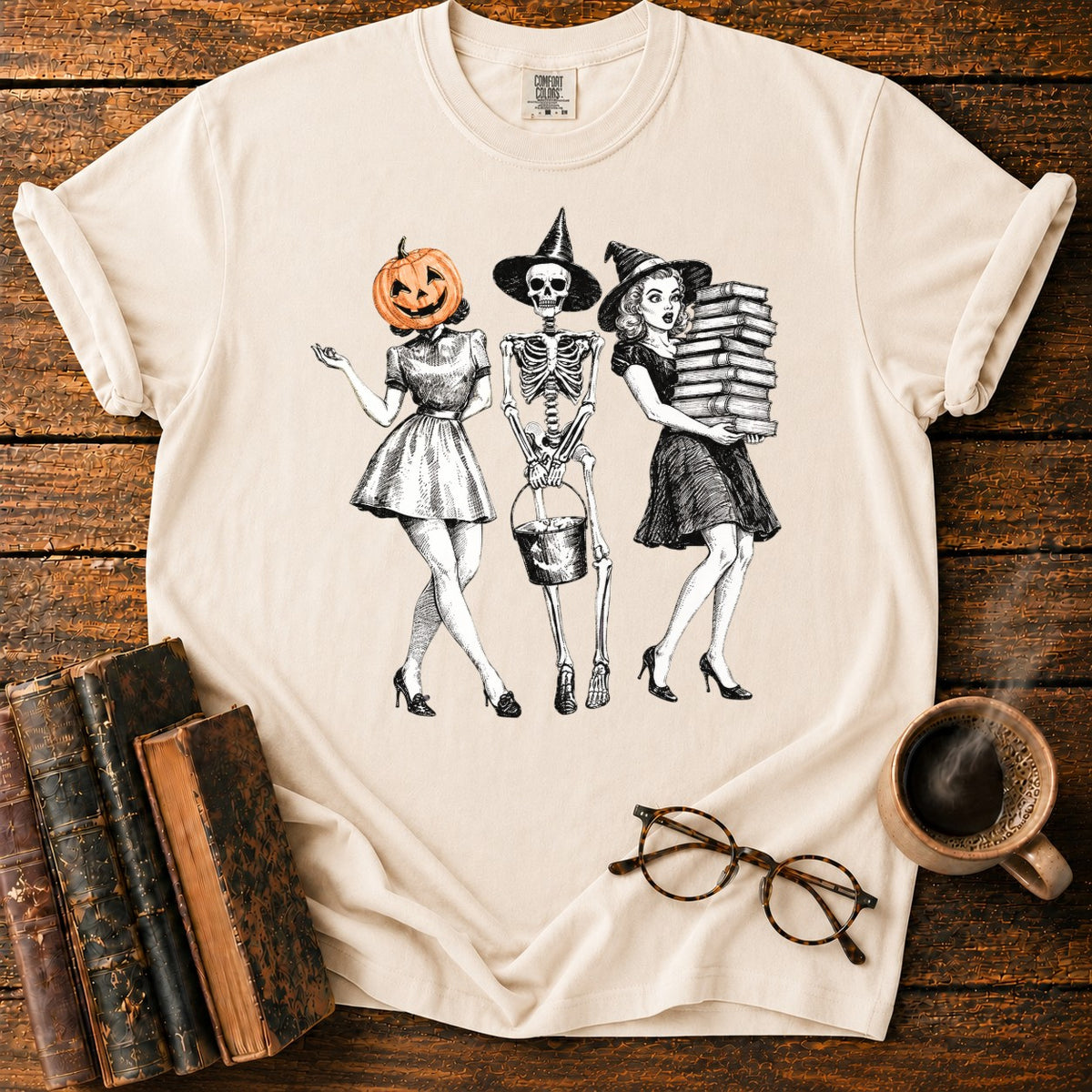 Bookish Witch Trio T-Shirt in Ivory – BooksThreads