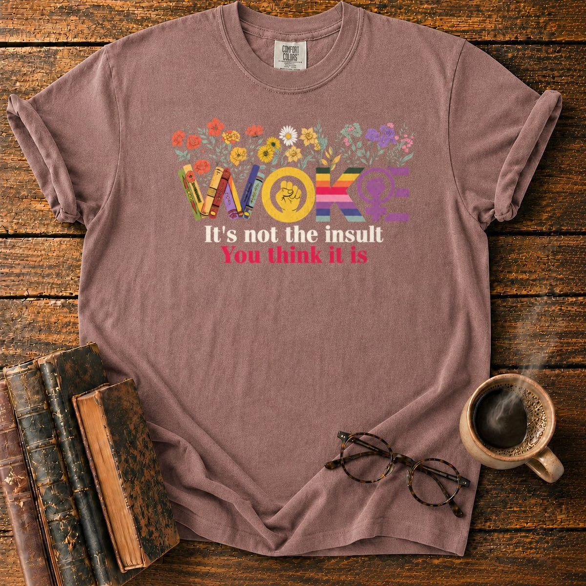 Botanical Woke Book T-Shirt in Espresso – BooksThreads