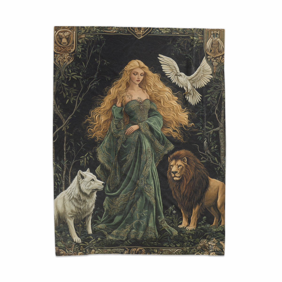 TOG Tapestry Velveteen Plush Blanket