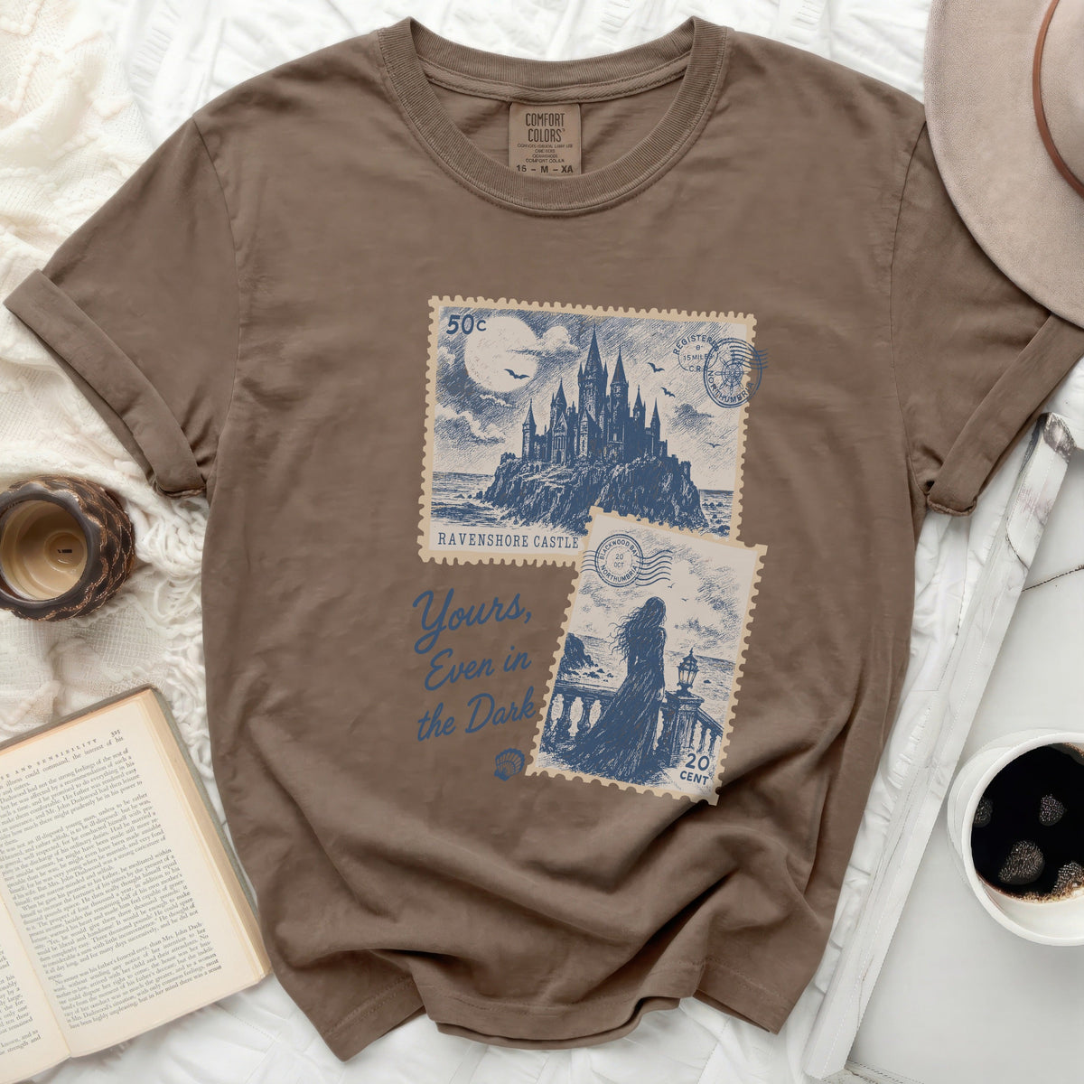 Yours in the Dark Stamp Art Tee