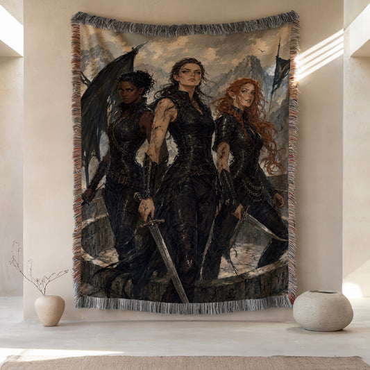 Night Court Woven Throw Blanket
