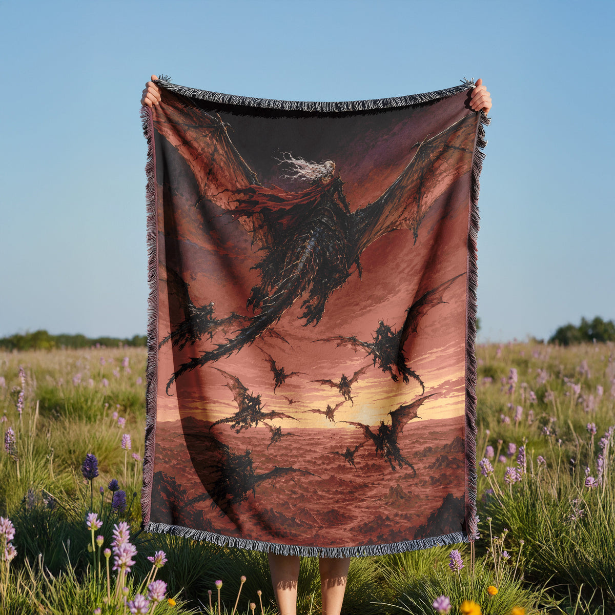 Wyverns Woven Throw Blanket