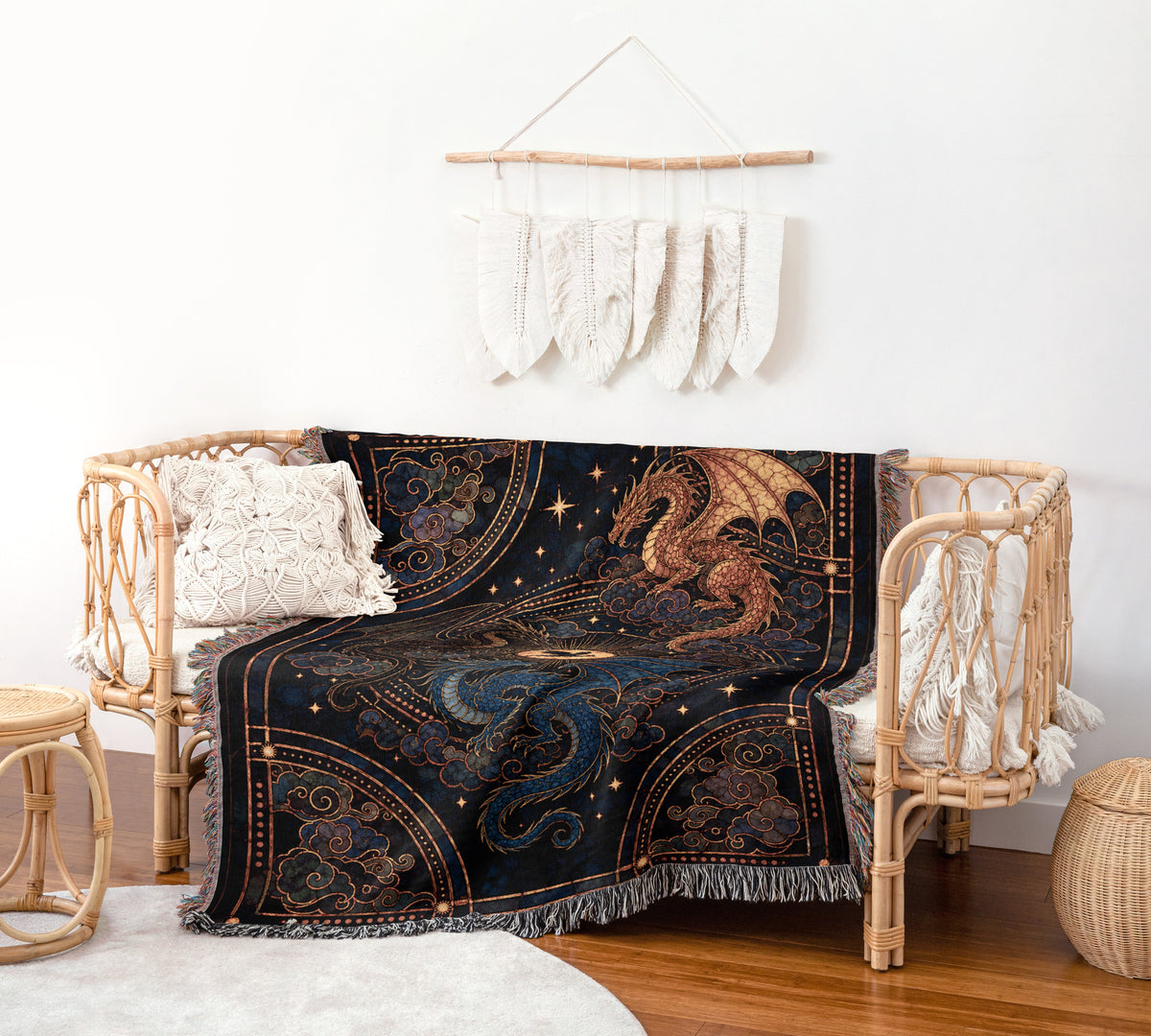 Fourth Wing Woven Throw Blanket