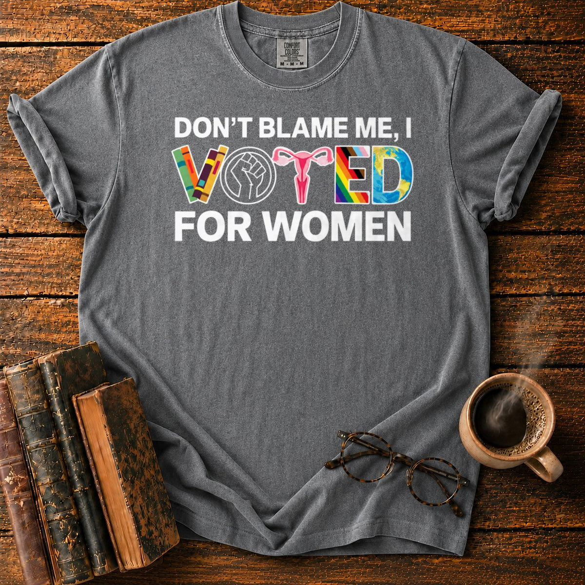 Colorful Voted Graphic T-Shirt in Pepper – BooksThreads