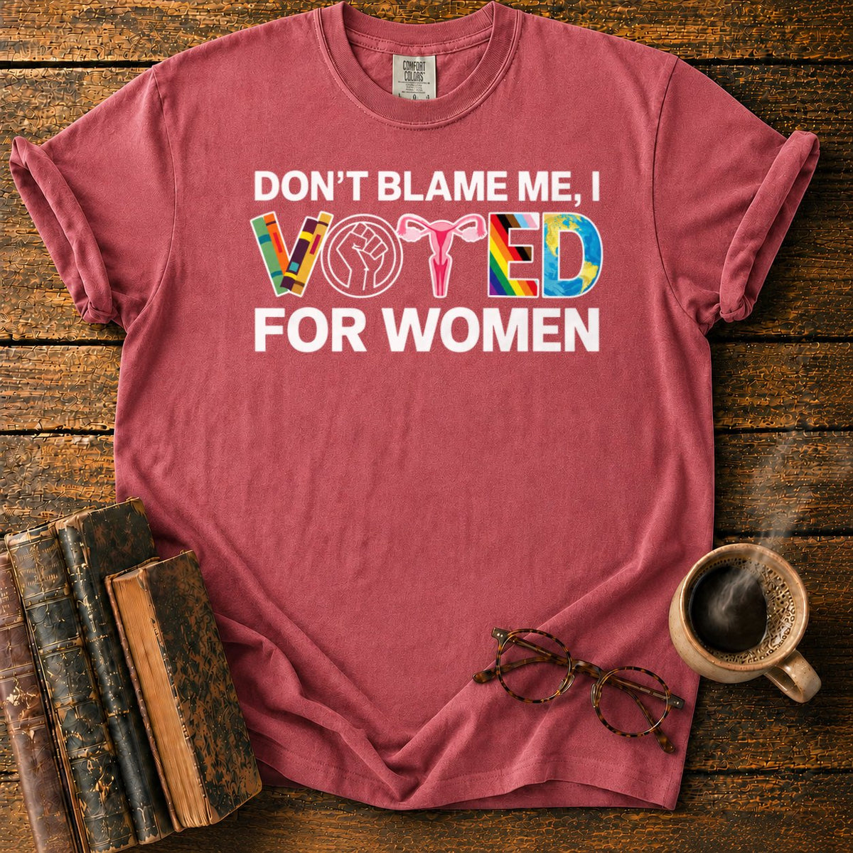 Colorful Voted Graphic T-Shirt in Watermelon – BooksThreads