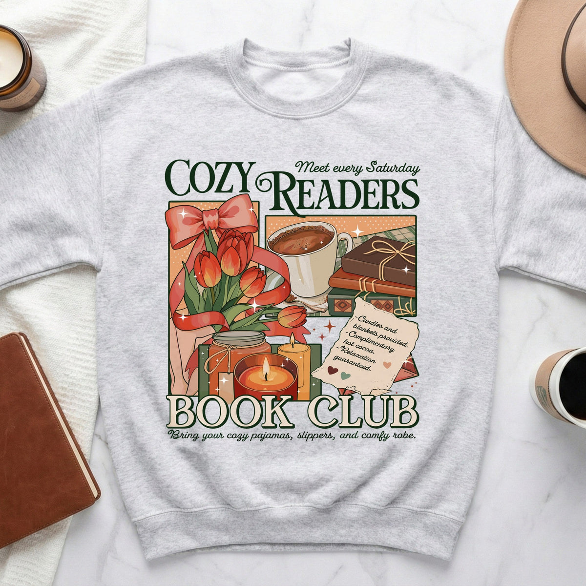 Cozy Readers Book Club Sweatshirt
