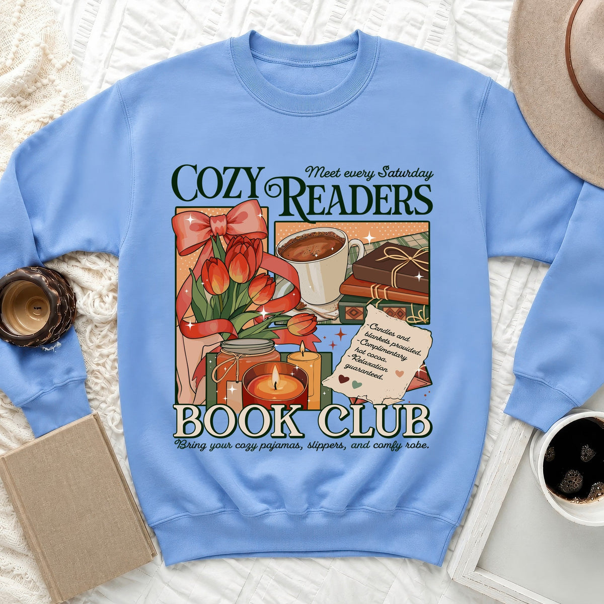 Cozy Readers Book Club Sweatshirt