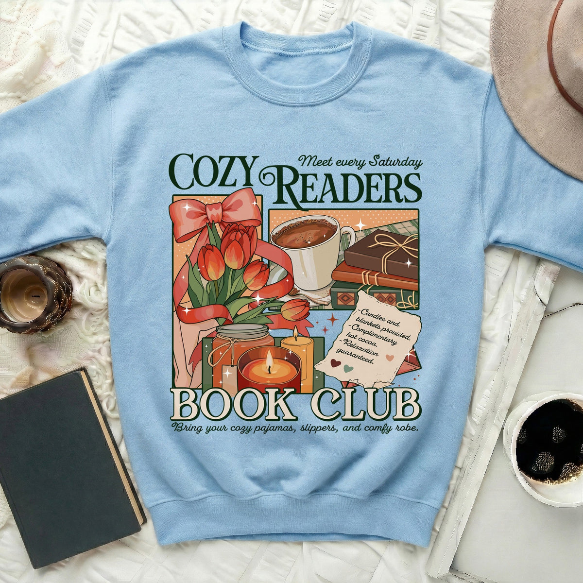 Cozy Readers Book Club Sweatshirt