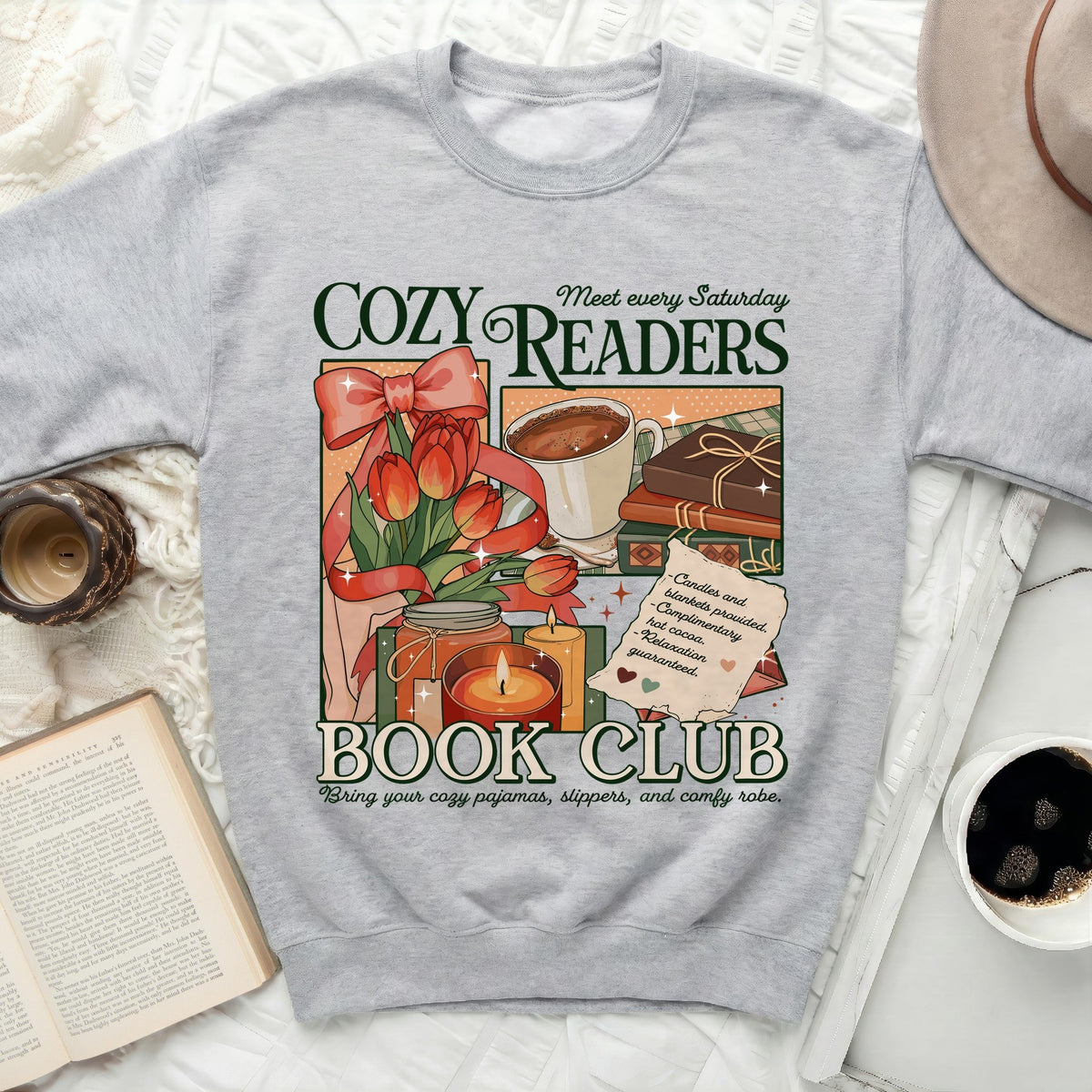 Cozy Readers Book Club Sweatshirt