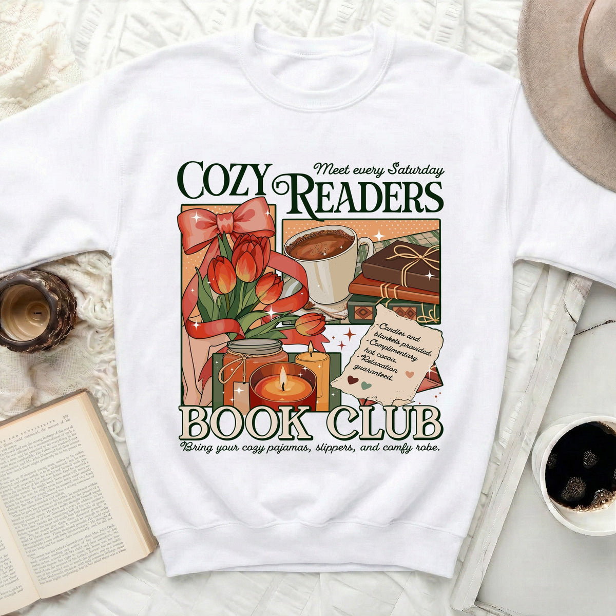 Cozy Readers Book Club Sweatshirt