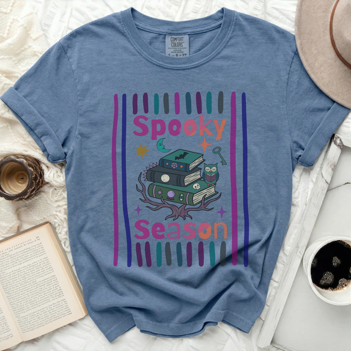 Spooky Season Books Arcane Tee