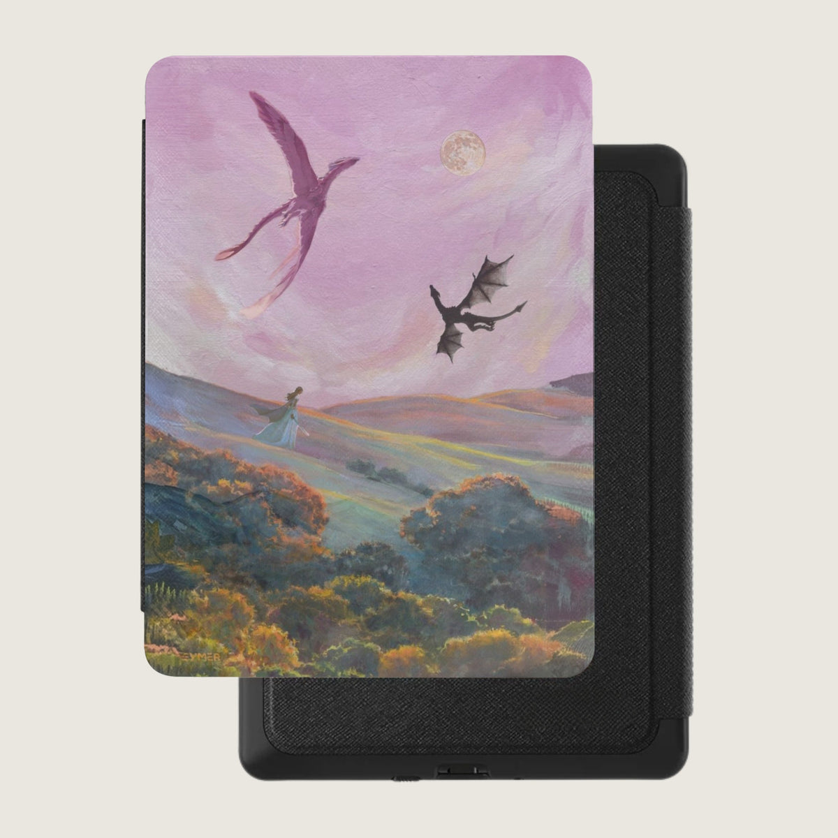 Fourth Wing Moon Dragons Kindle Case