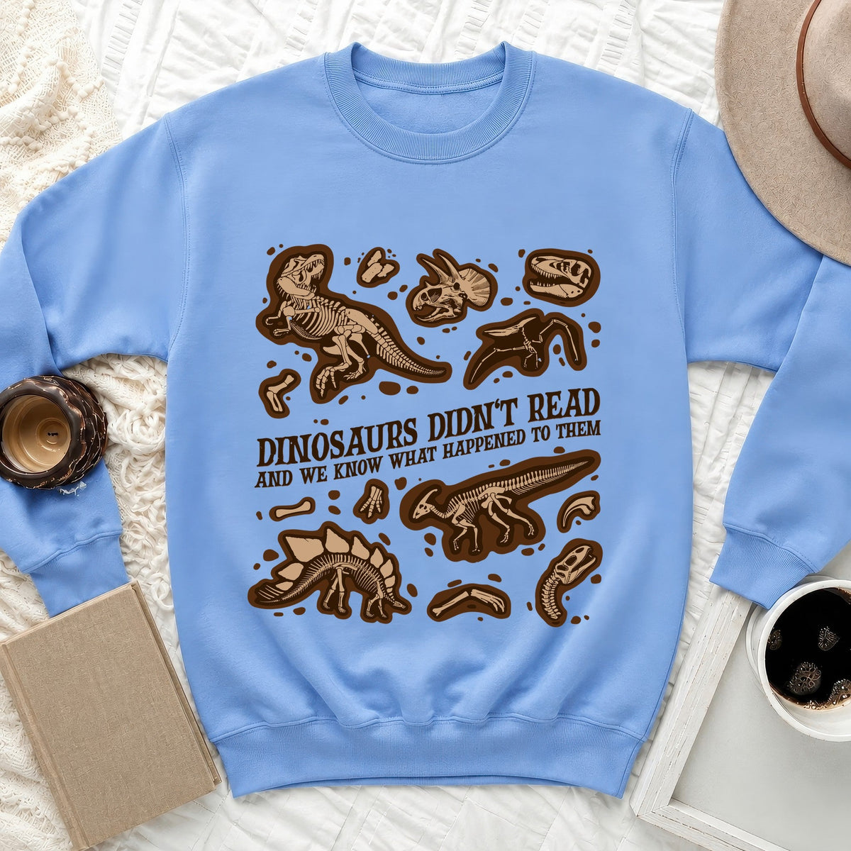 Didn't Read Dinosaur Sweatshirt