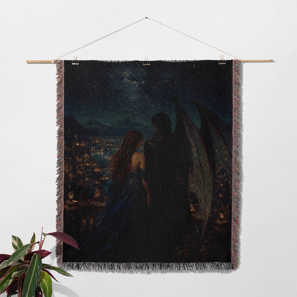 Twilight Embrace Woven Throw Blanket