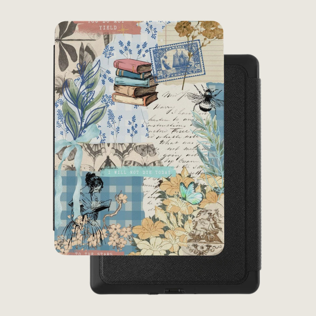 Literary Botanical College Kindle Case