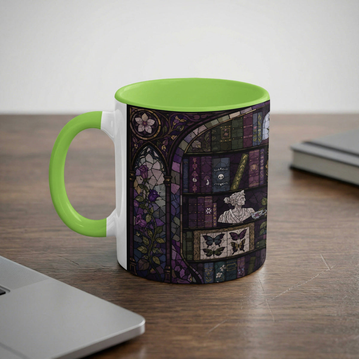Enchanted Library Stained Glass Mug