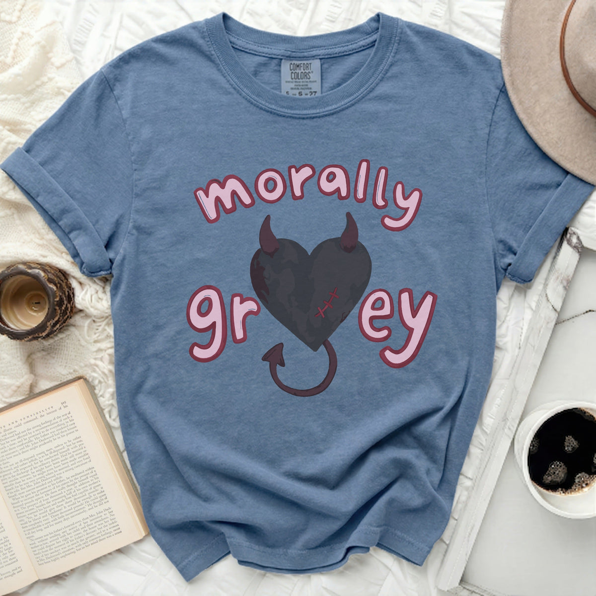 Morally Grey Devil Heart Tee