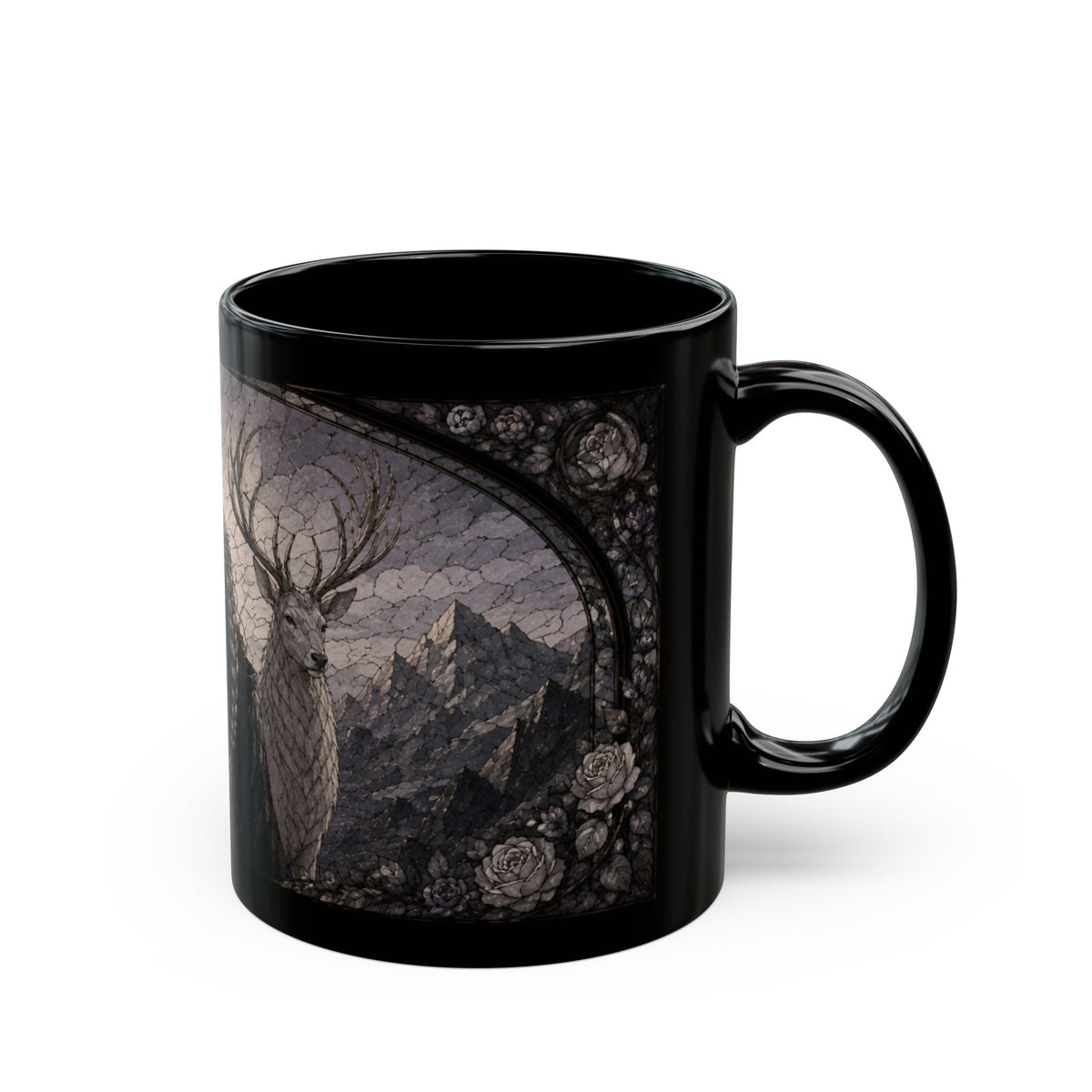 Assassin & Stag Stained Glass Mug