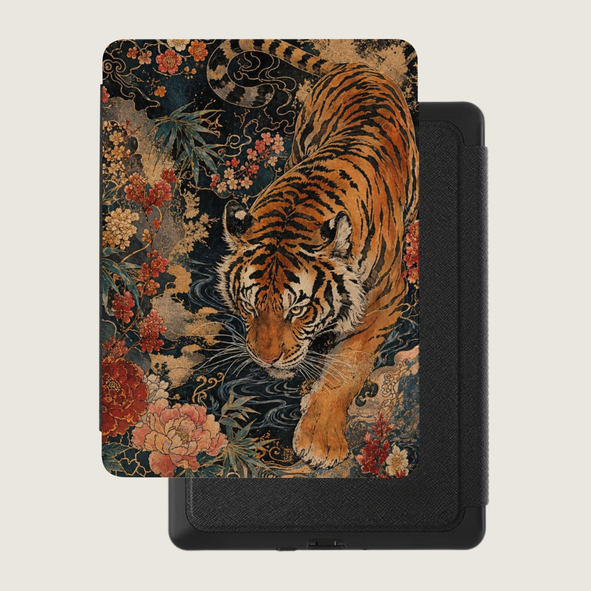 Imperial Tiger Floral Kindle Case