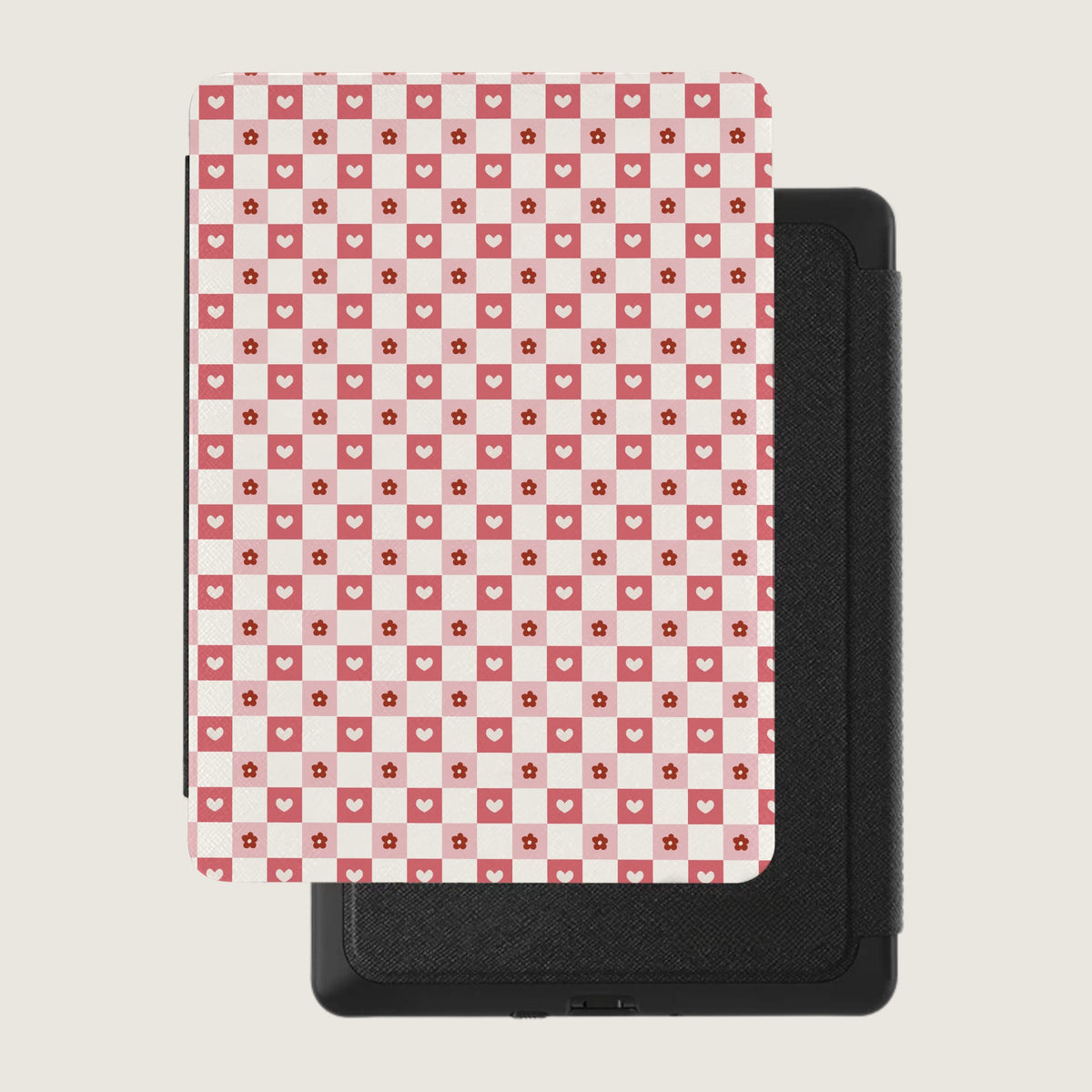 Pink Gingham Kindle Case
