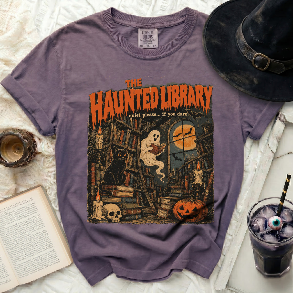 The Haunted Library Tee