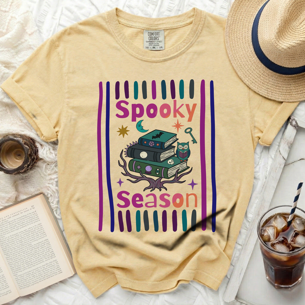 Spooky Season Books Arcane Tee
