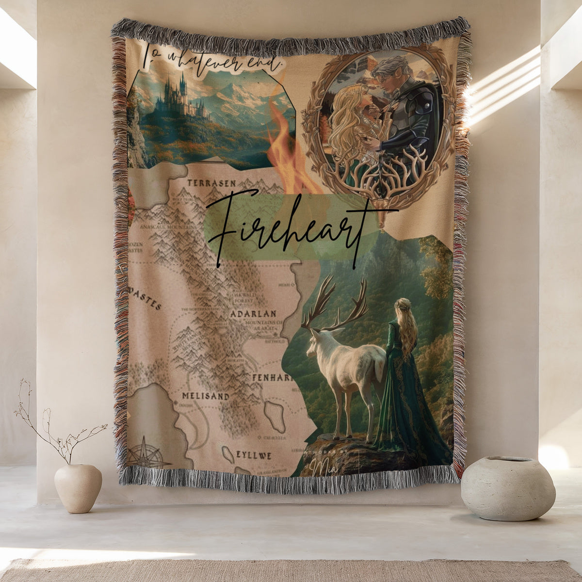 Fireheart Woven Throw Blanket