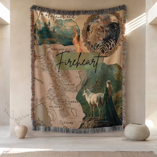 Fireheart Woven Throw Blanket