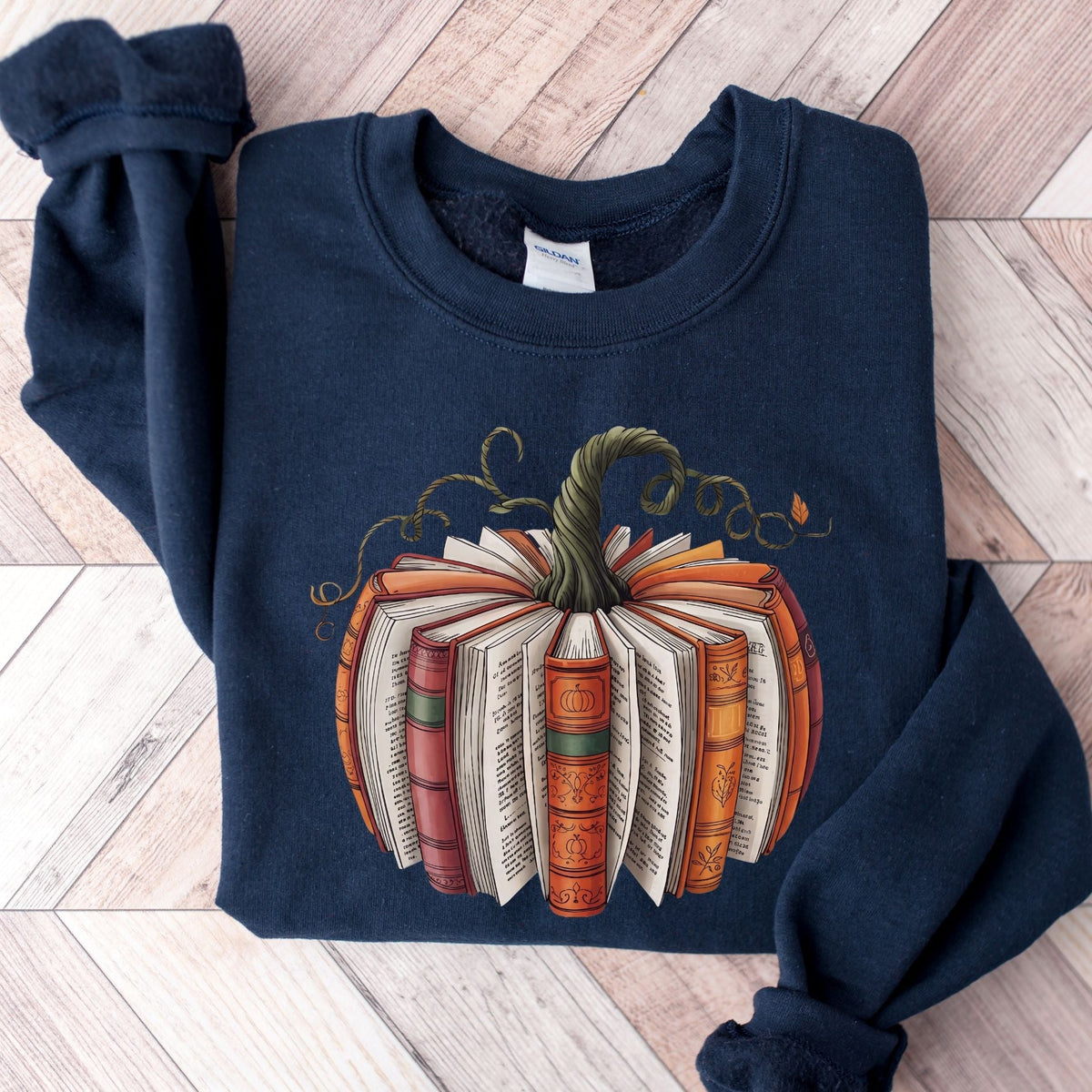 Fall Book Pumpkin Unisex Sweatshirt