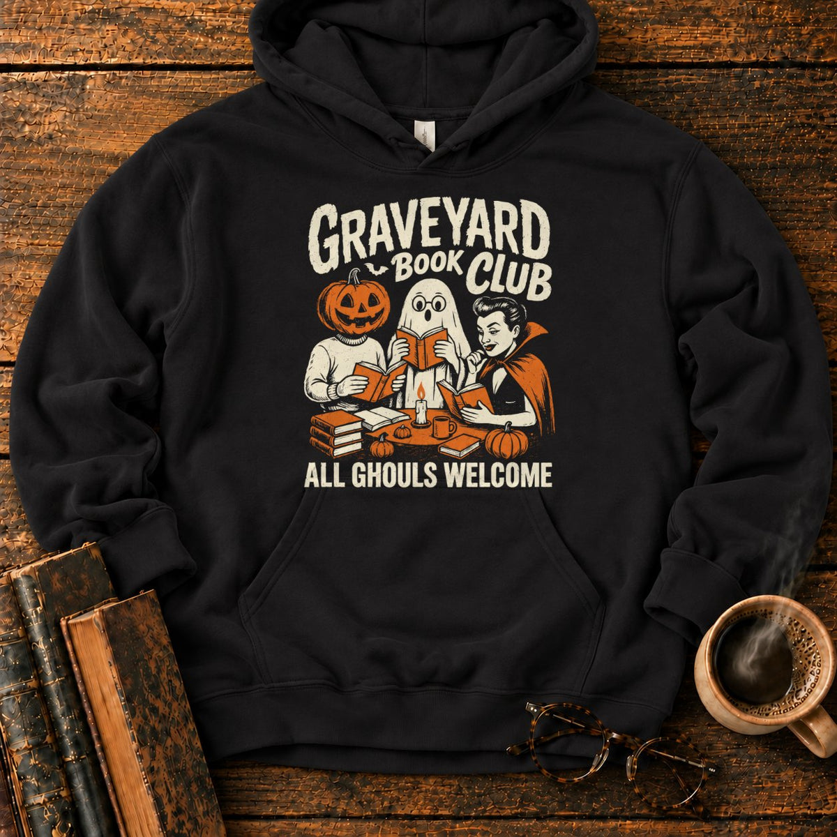Graveyard Book Club Hoodie in Black – BooksThreads