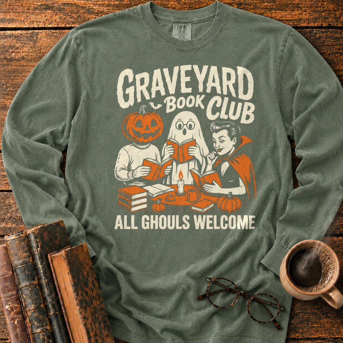 Graveyard Book Club LS T-Shirt in Hemp – BooksThreads