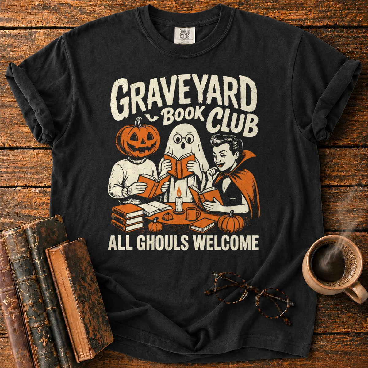 Graveyard Book Club T-Shirt in Black – BooksThreads