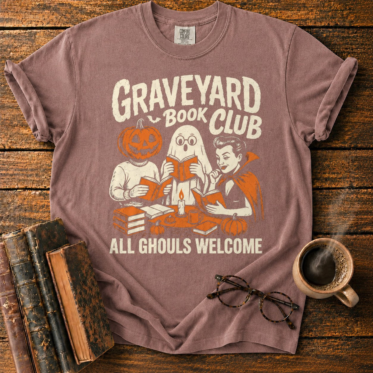 Graveyard Book Club T-Shirt in Espresso – BooksThreads