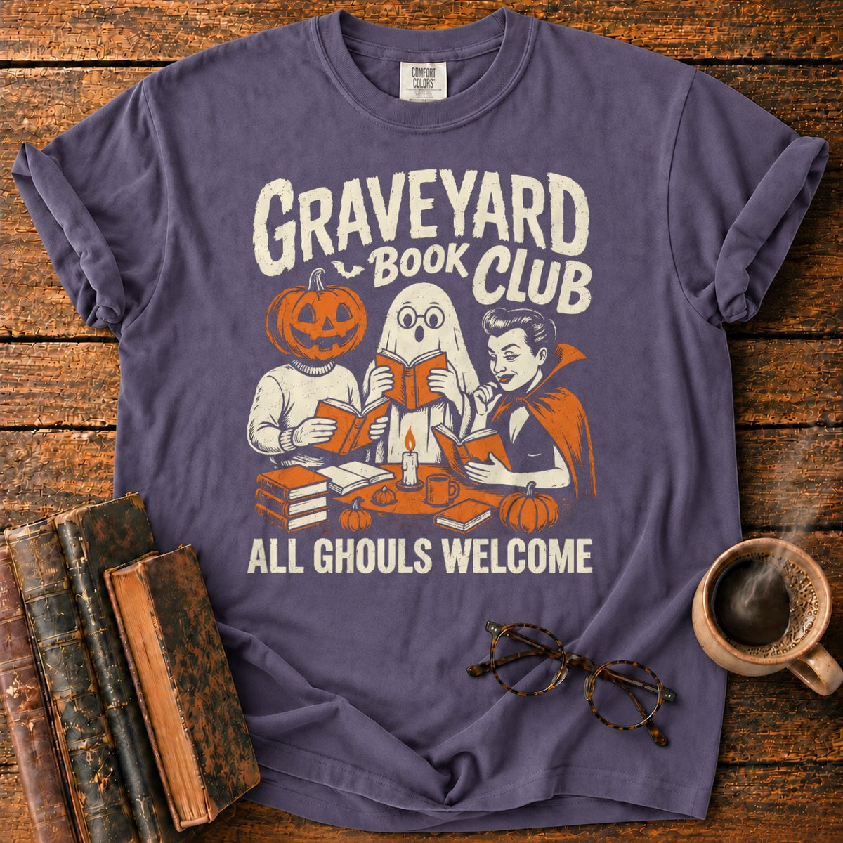Graveyard Book Club T-Shirt in Grape – BooksThreads