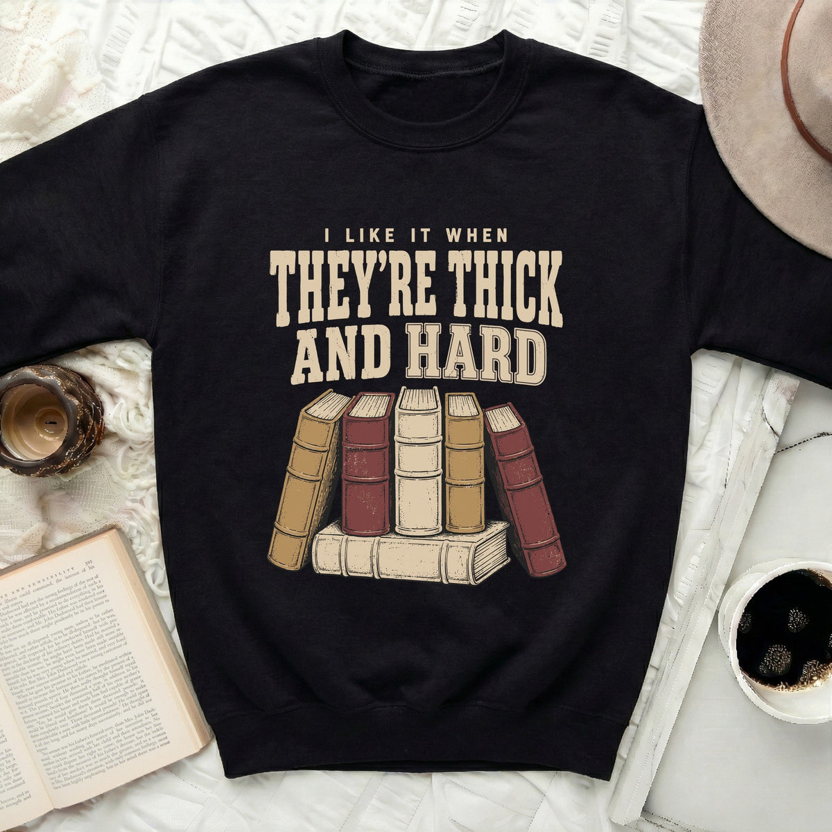 Hard Reads Humor Sweatshirt