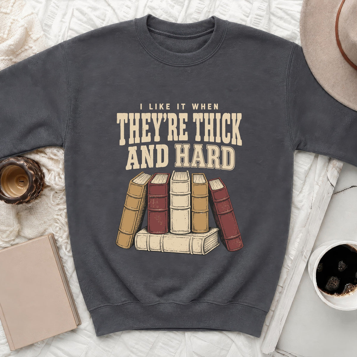 Hard Reads Humor Sweatshirt