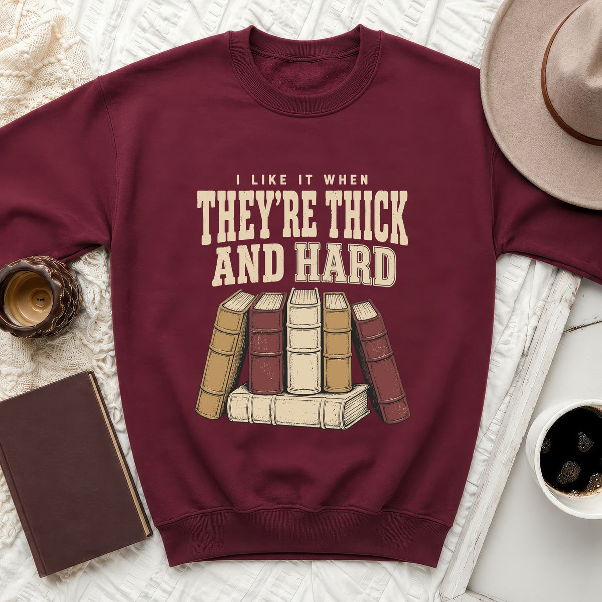 Hard Reads Humor Sweatshirt