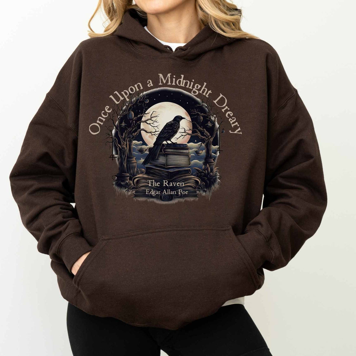 Once Upon a Midnight Dreary Edgar Allan Poe Hoodie